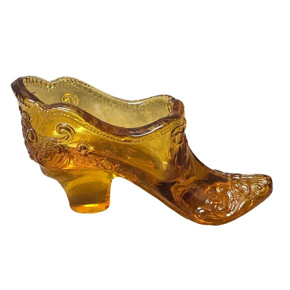 Vintage Amber Glass Hobnail Glass Show Decorative Home Decor - Picture 1 of 10